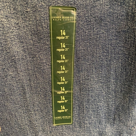 NWT women’s jeans, “Lauren Jeans Co” by Ralph Lauren size 14, inseam 31” - Picture 4 of 11